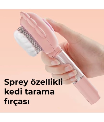 Sprey Özellikli Kedi Tarama Fırçası